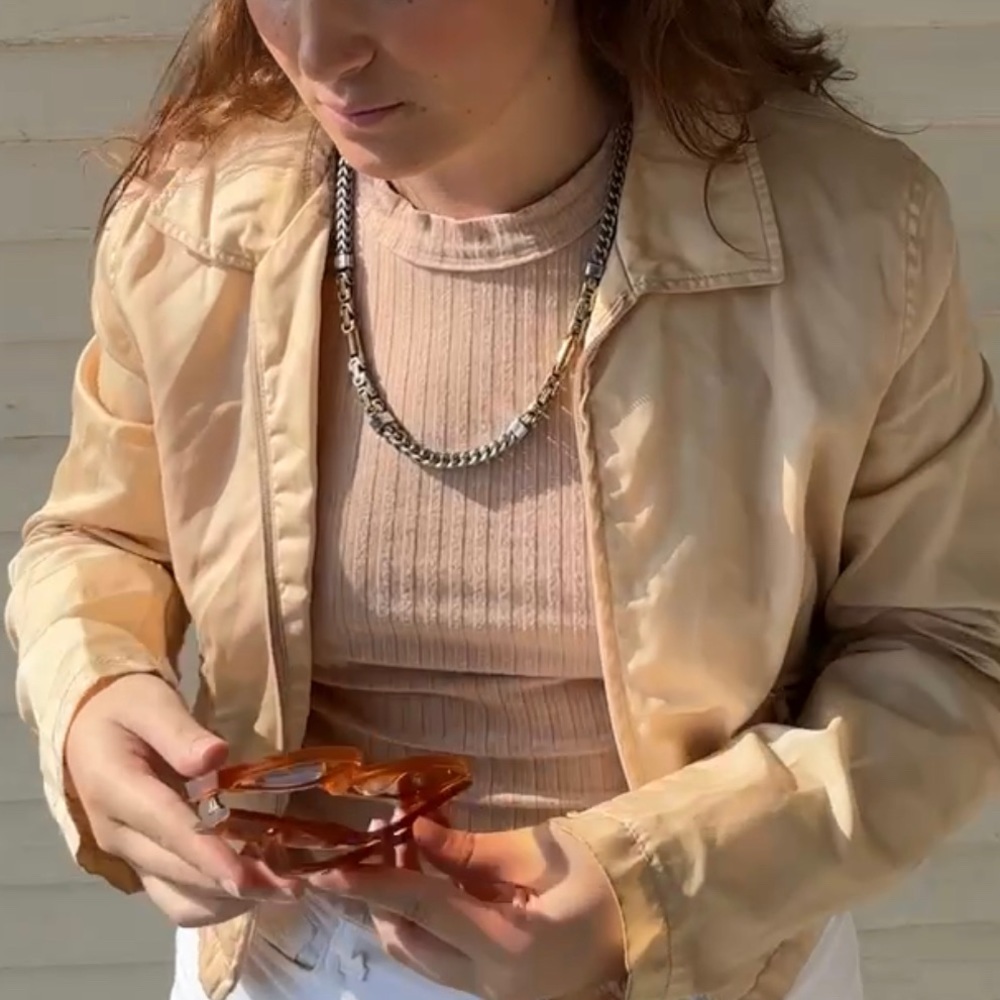 Prada women’s beige jacket size 4